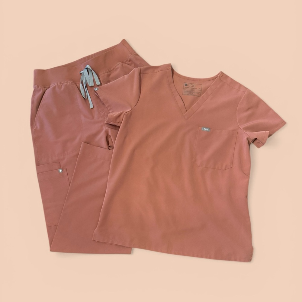 FIGS | Mauve Set: Catarina Top/Isabella Bottom